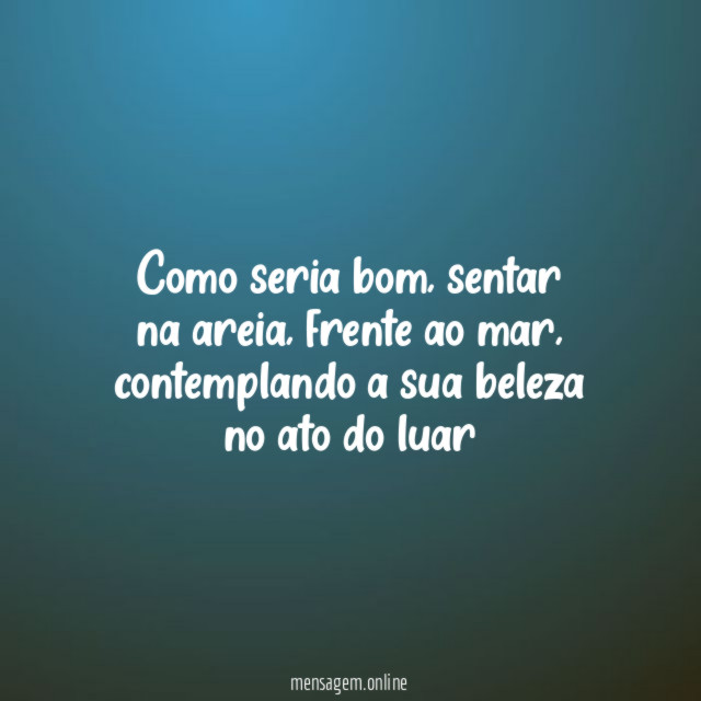Como seria bom