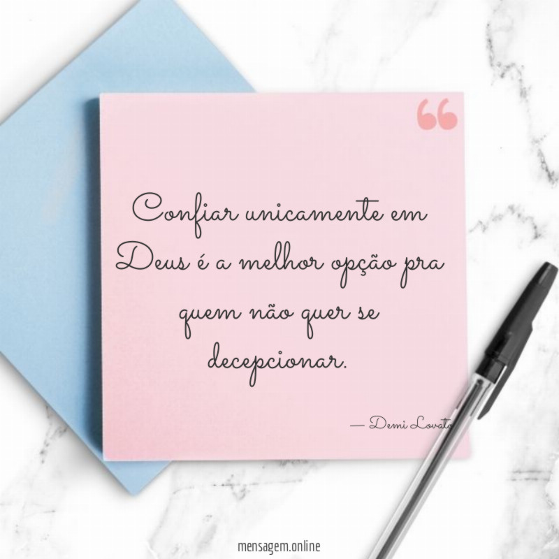 Confiar unicamente
