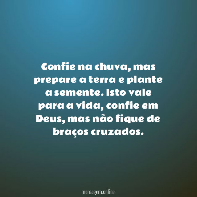 Confie na chuva