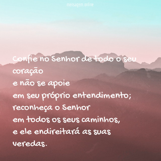 Confie no Senhor