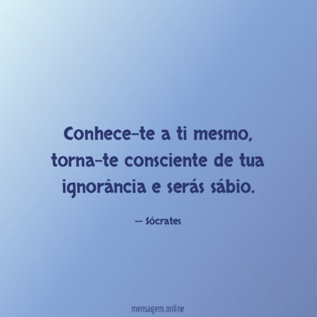 Conhece-te a ti mesmo