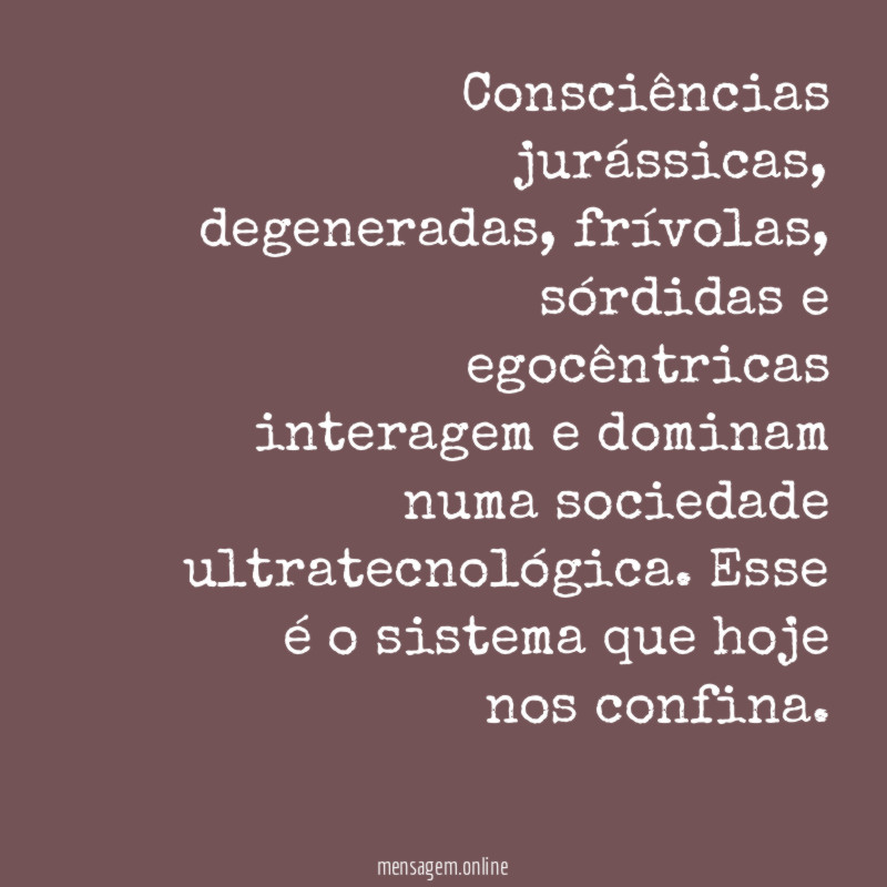 Consciências jurássicas