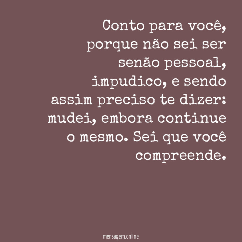 Conto para você