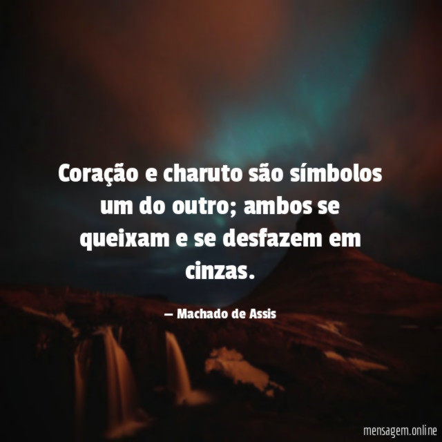 Coração e charuto são símbolos um do outro