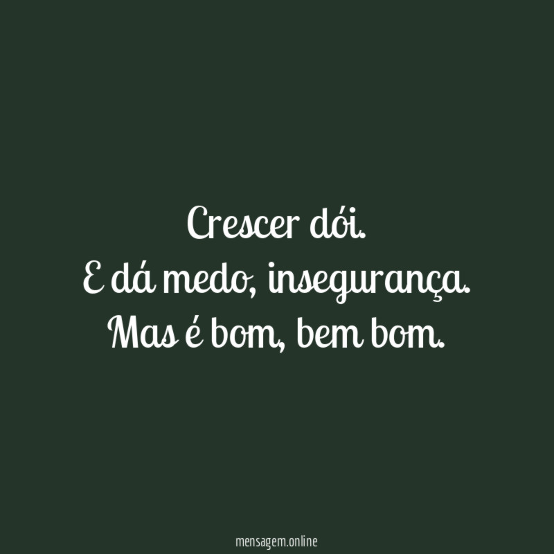 Crescer dói