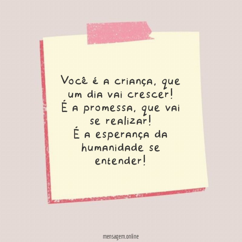 Criança é tudo