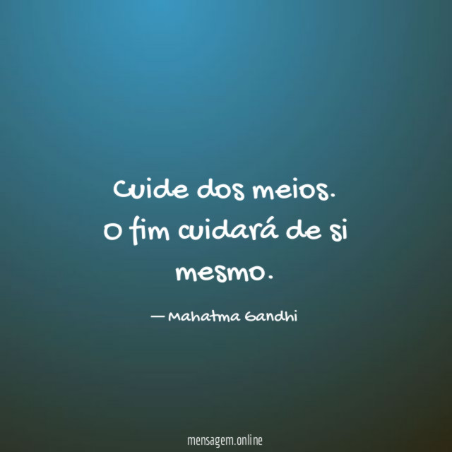Cuide dos meios