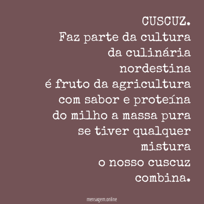 CUSCUZ.