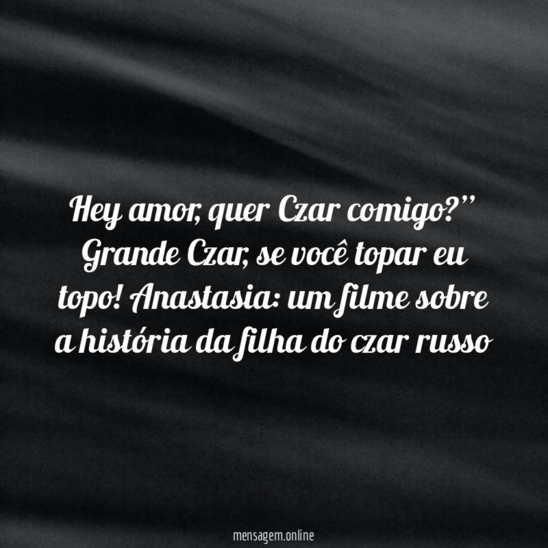 Czar comigo