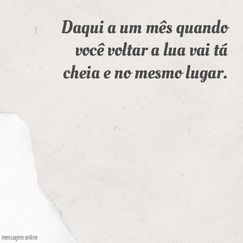 Daqui a um mês
