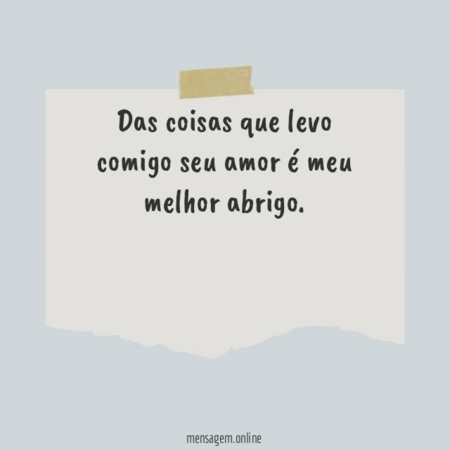 Das coisas que levo comigo