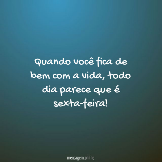 De bem com a vida