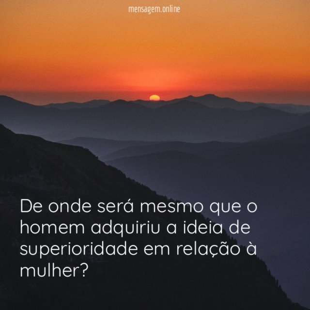 De onde será mesmo que o homem adquiriu