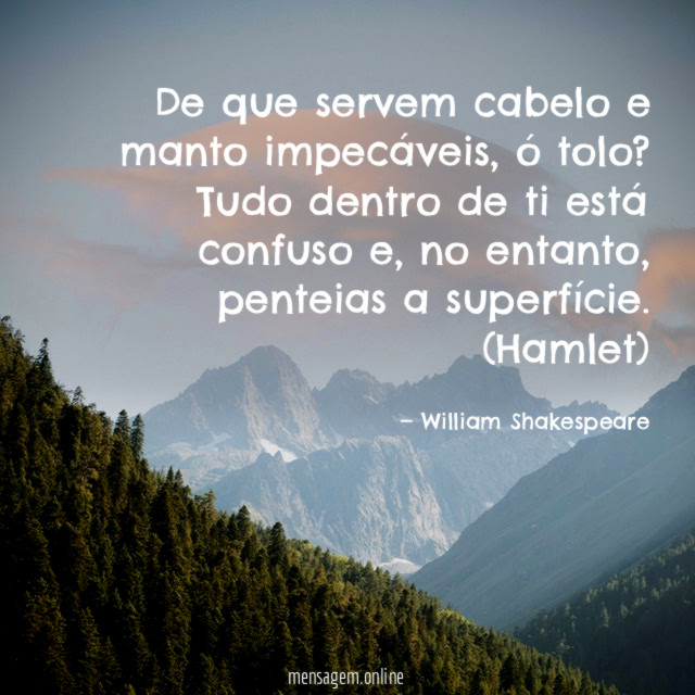 De que servem cabelo e manto impecáveis
