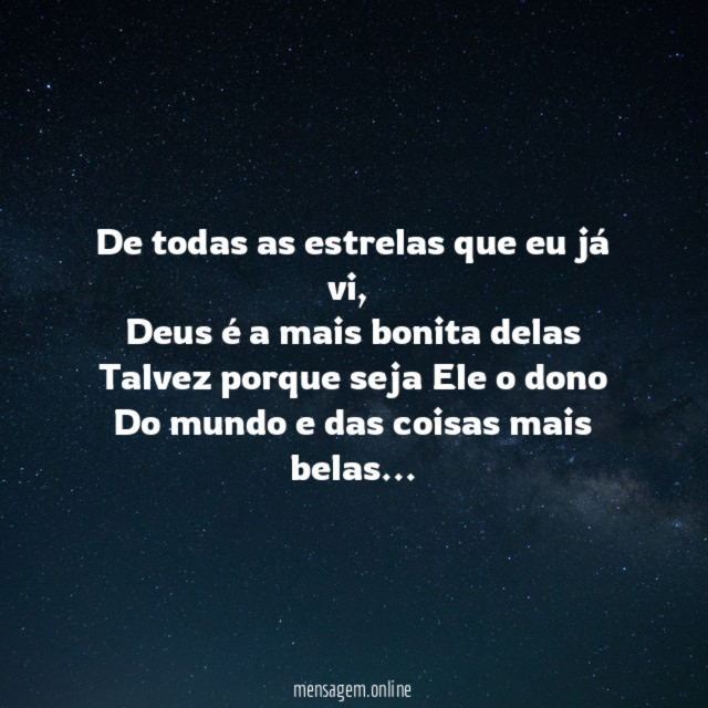 De todas as estrelas que eu já vi