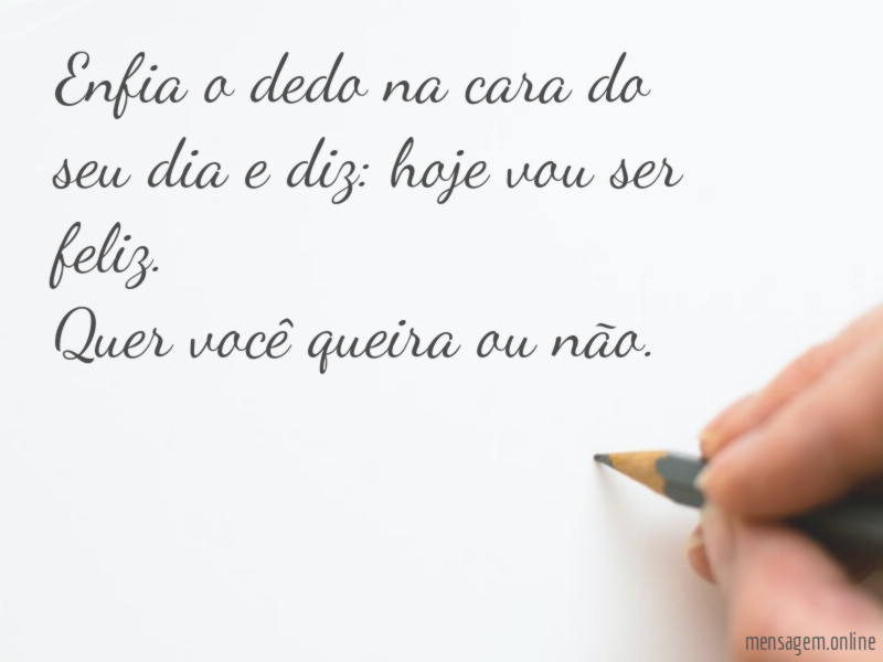 Dedo na cara