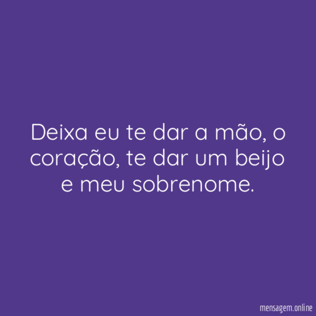 Deixa eu te dar a mão