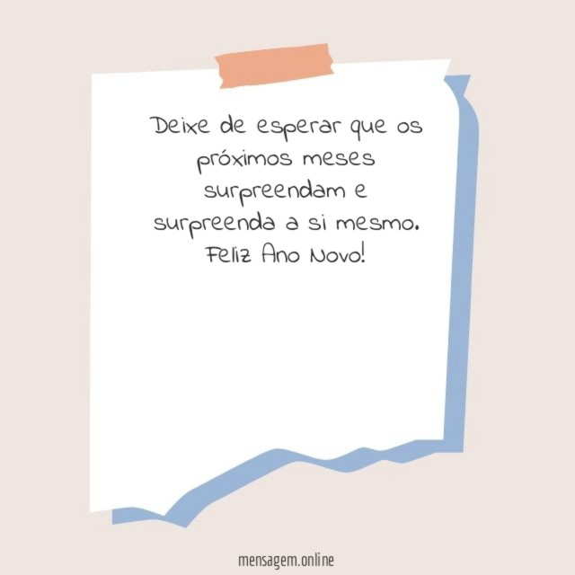 Deixe de esperar que os próximos meses surpreendam