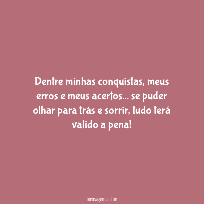 Dentre minhas conquistas