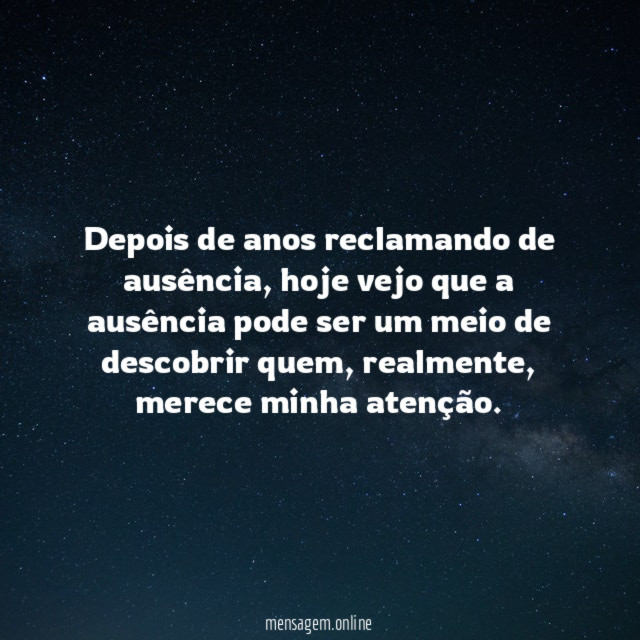 Depois de anos reclamando de ausência