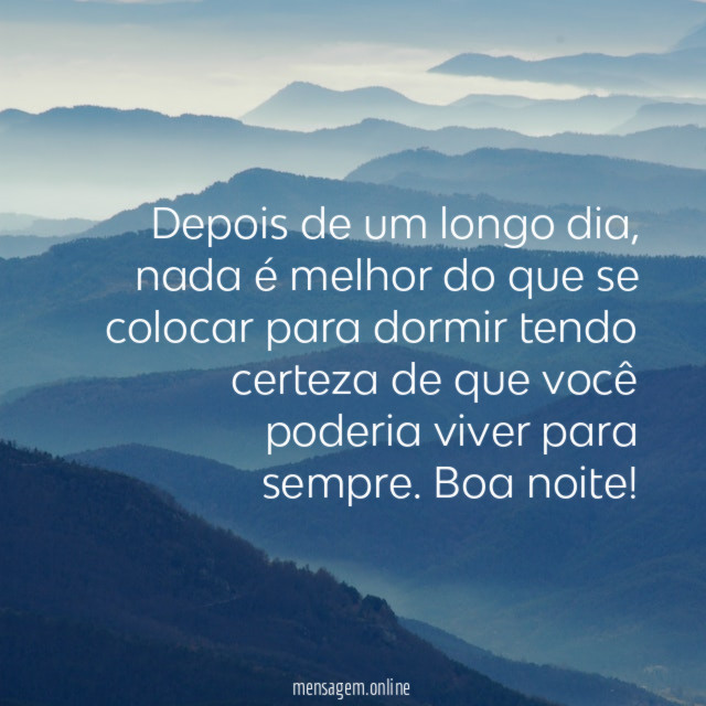 Depois de um longo dia
