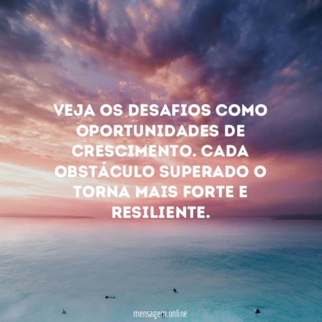 Desafios como Oportunidades