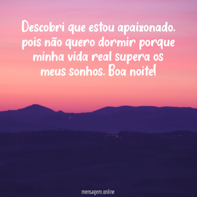 Descobri que estou apaixonado
