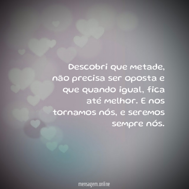 Descobri que metade