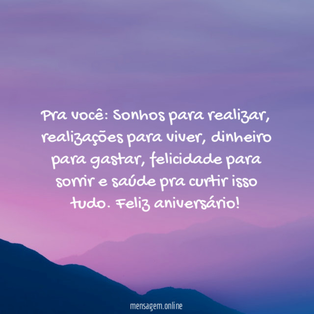 Desejo para você