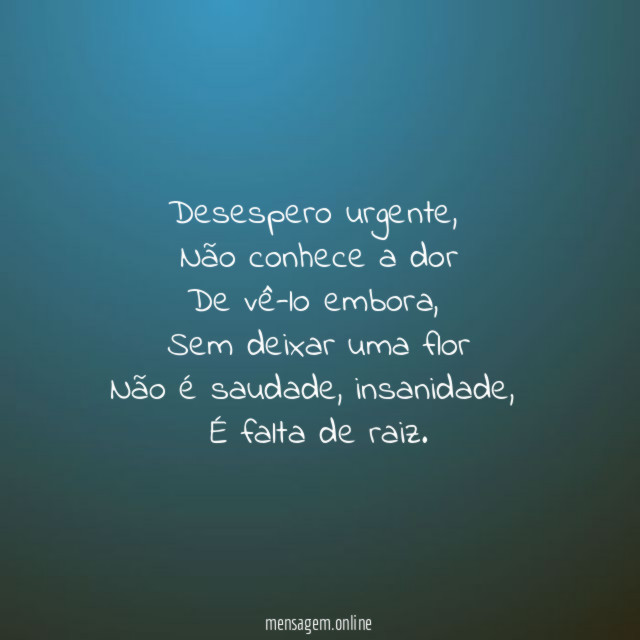 Desespero urgente