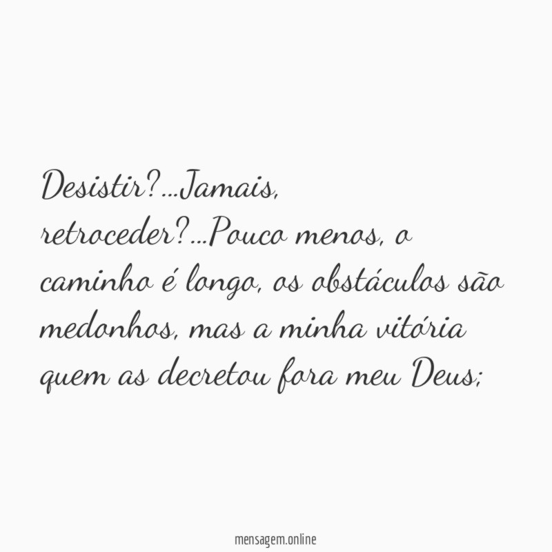 Desistir
