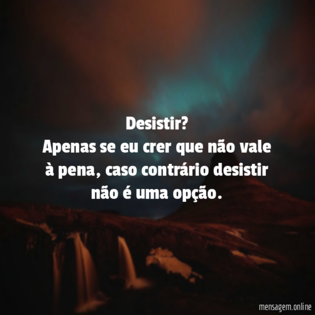 Desistir