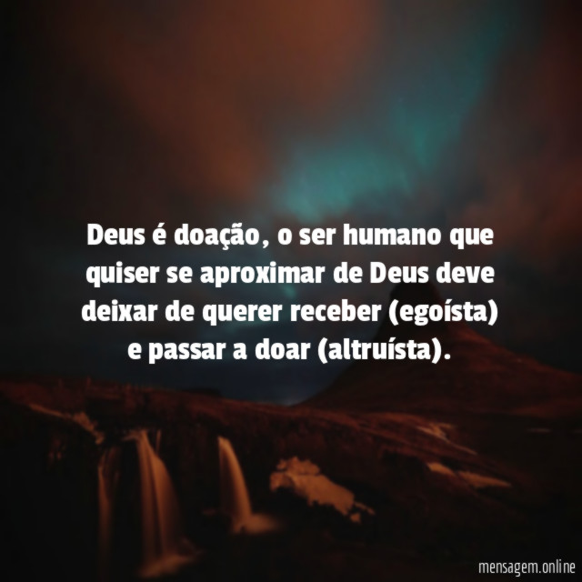 Deus é doação