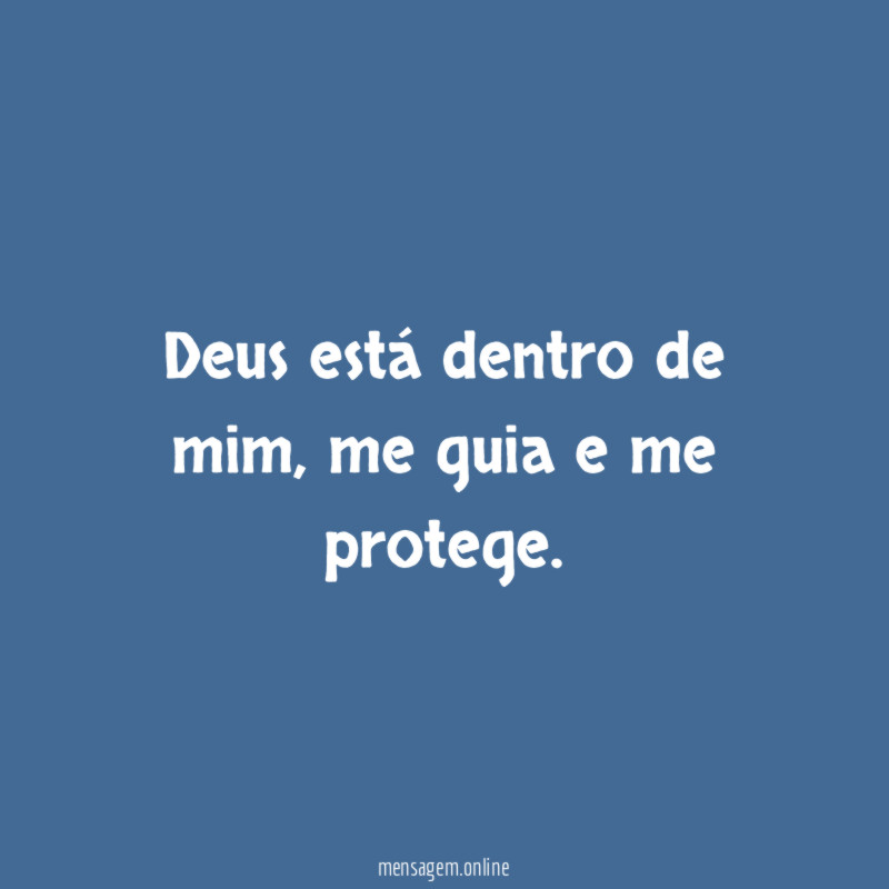 Deus está dentro de mim