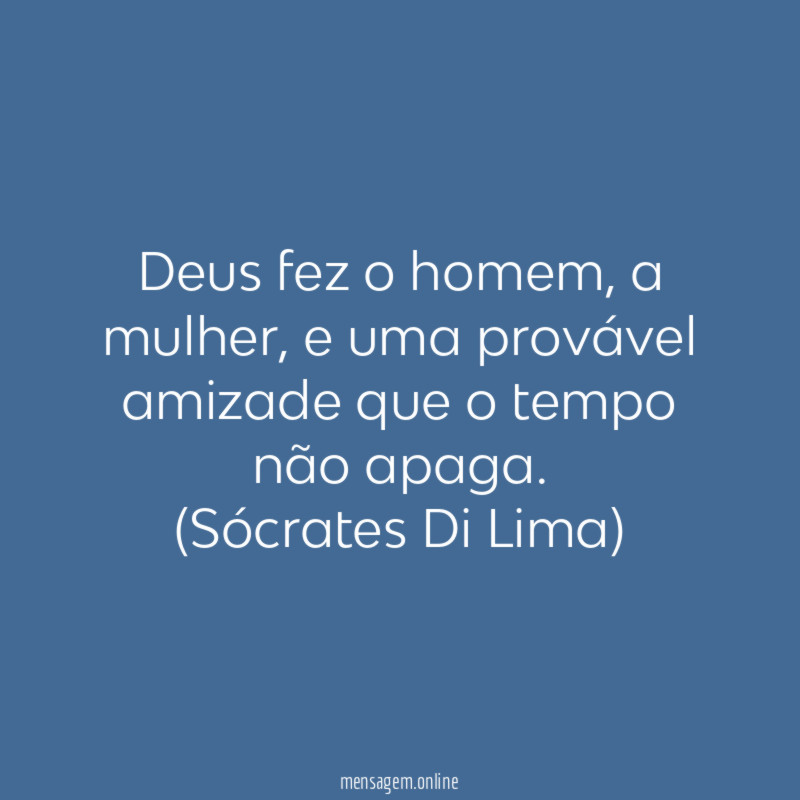 Deus fez o homem
