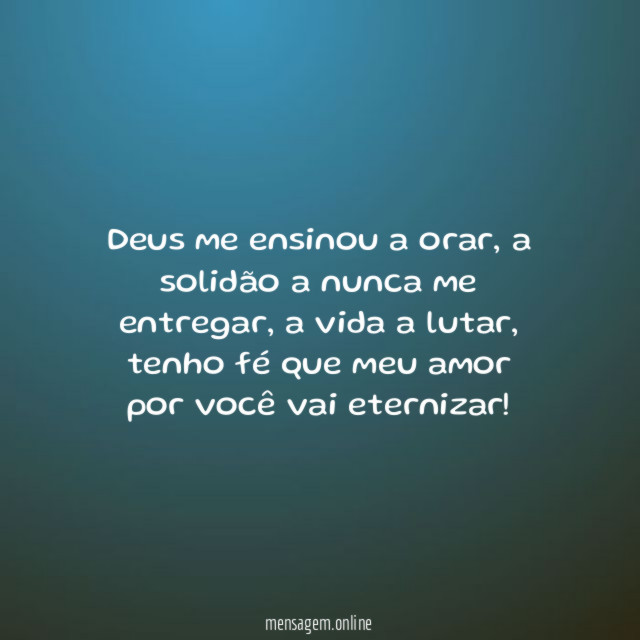 Deus me ensinou a orar
