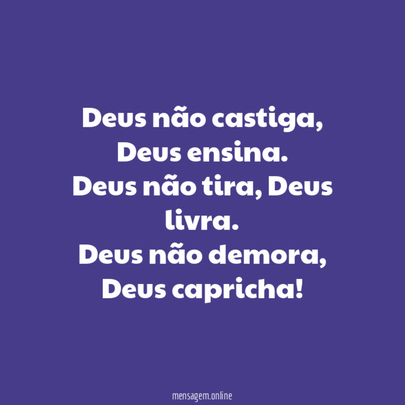 Deus não castiga