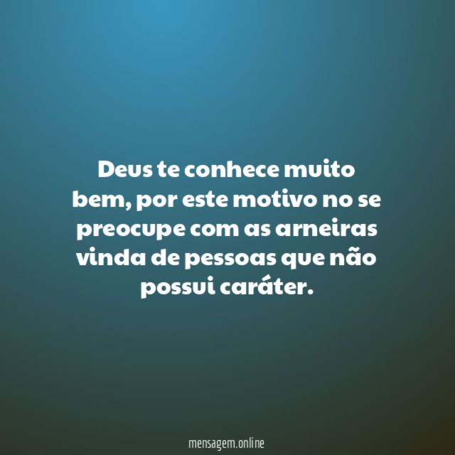 Deus te conhece muito bem
