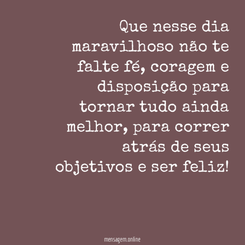 Dia maravilhoso
