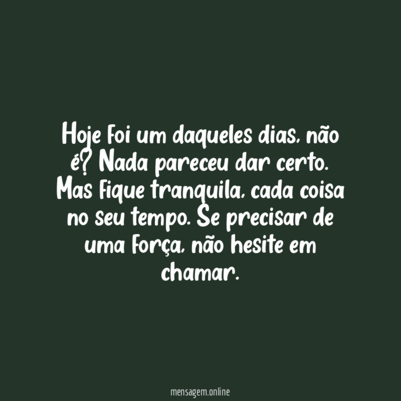 Dias difíceis