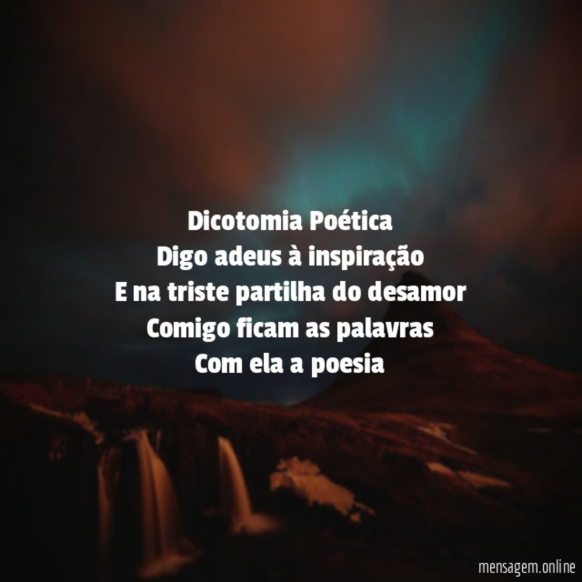 Dicotomia Poética
