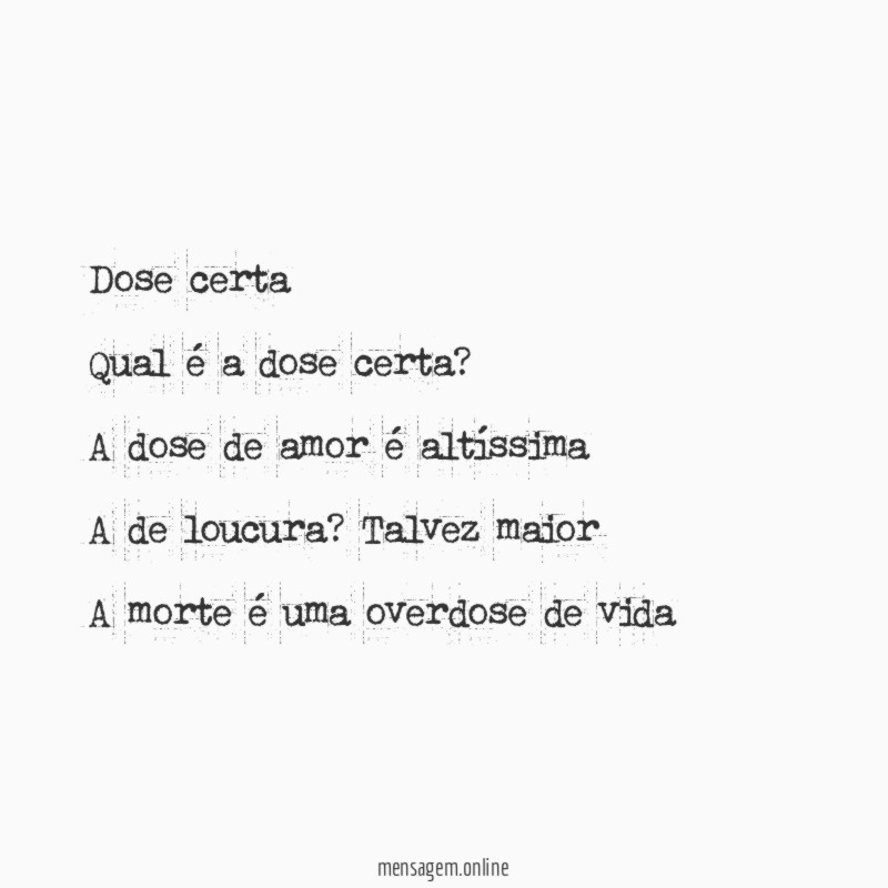 Dose certa