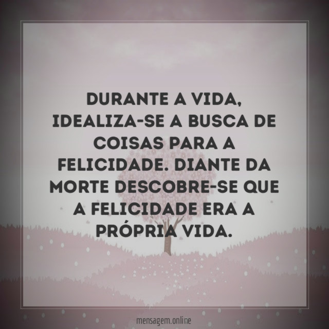 Durante a vida