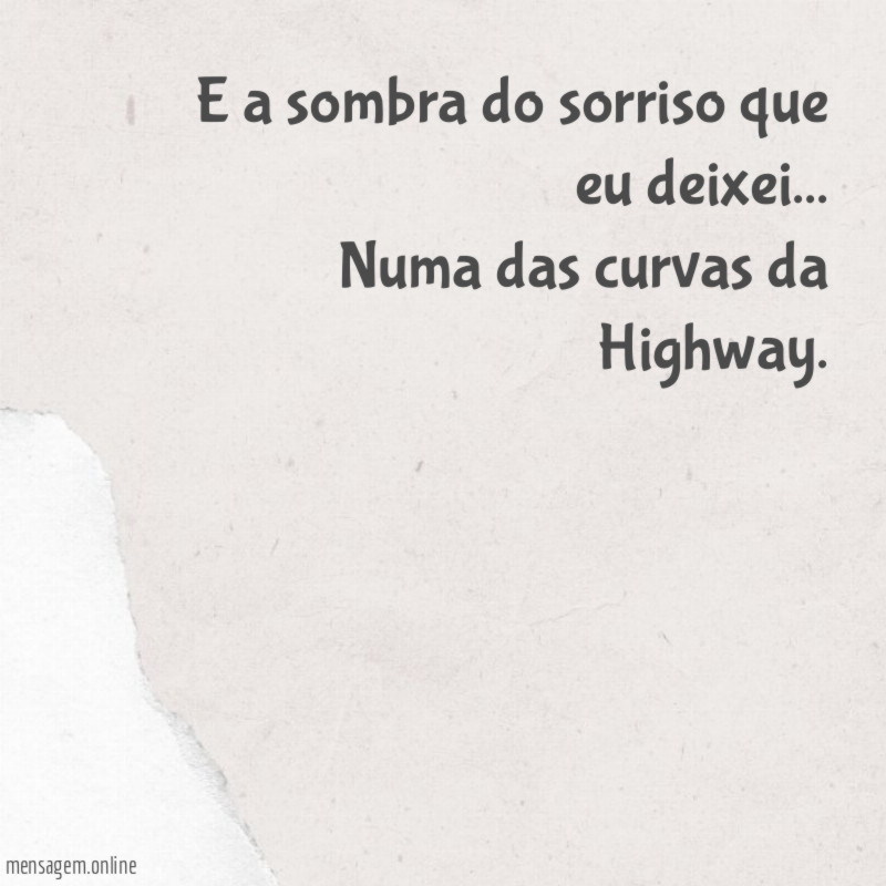 E a sombra do sorriso
