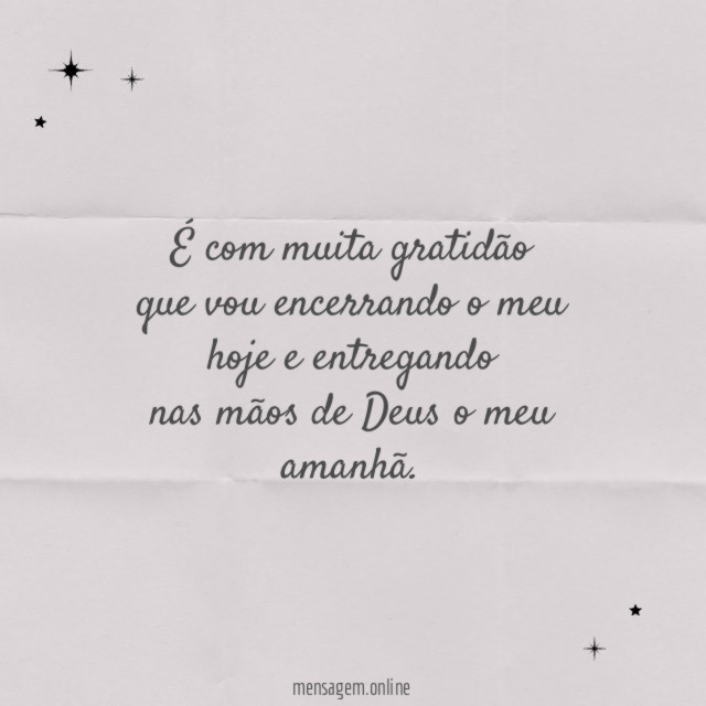 É com muita gratidão que vou encerrando o meu