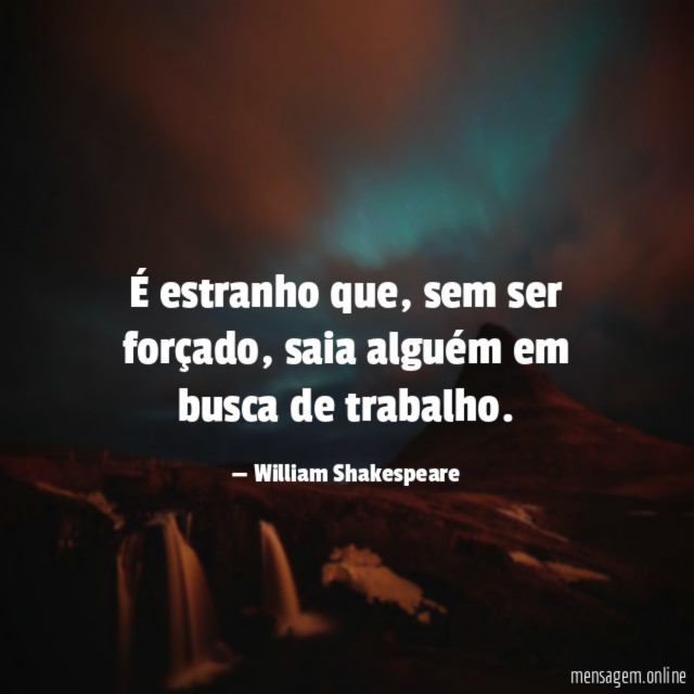 É estranho que