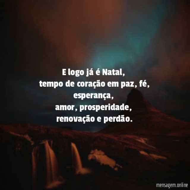 E logo já é Natal