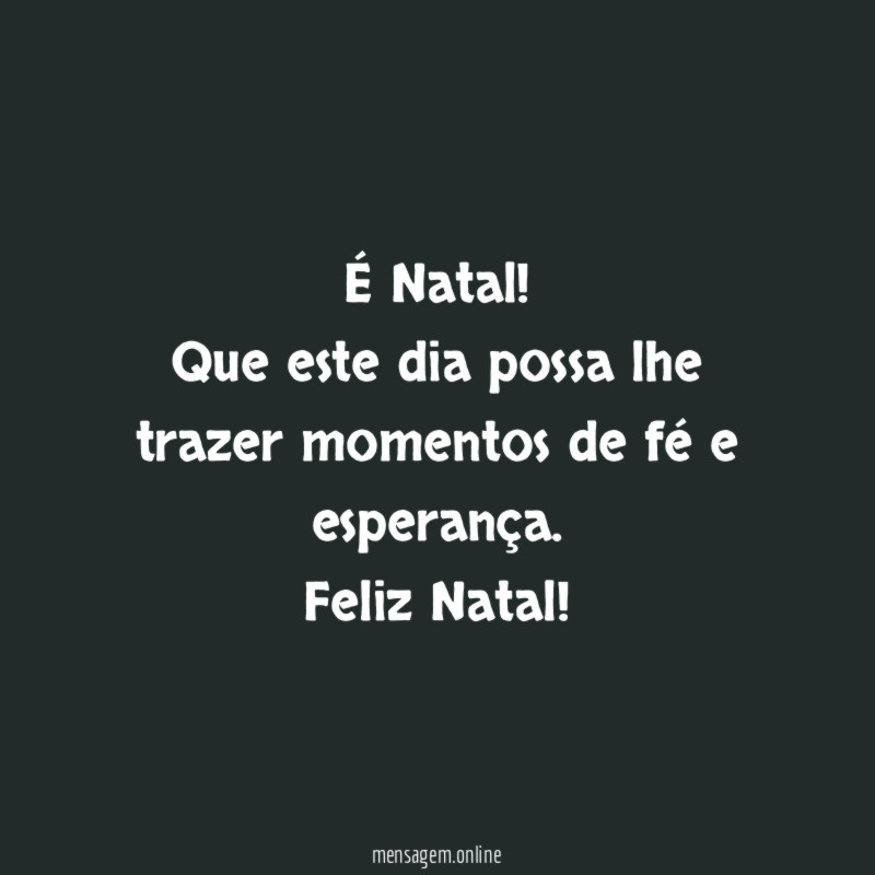 É Natal!