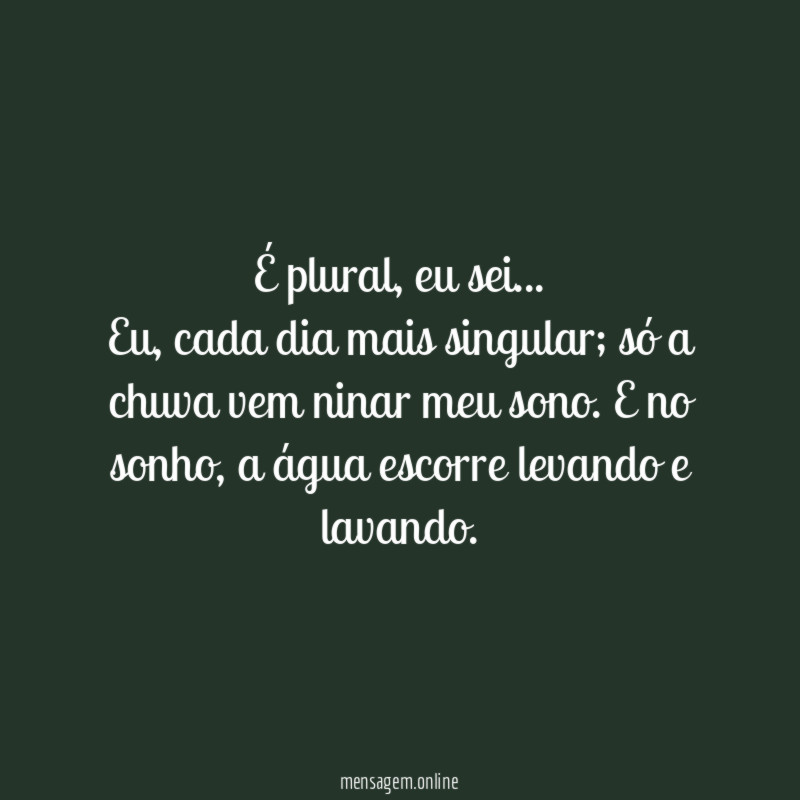 É plural
