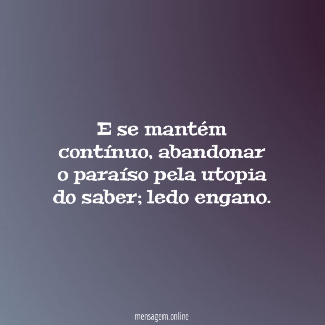 E se mantém contínuo